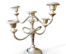 vintage 5 arm candelabra