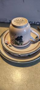 Set of 3 pieces Keltcraft By Noritake Nature Bounty Cup And Saucer with side plate