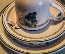 Set of 3 pieces Keltcraft By Noritake Nature Bounty Cup And Saucer with side plate