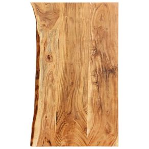 Bathroom Vanity Top Solid Acacia Wood 100x55x3.8 cm