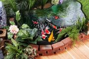 Fish Pond Liner Puncture Resistant Waterfalls Pond Edging Large Garden Pond Film for Ornamental Aquatic Backyard Underlay Membrane Black 2x2m 4x6m