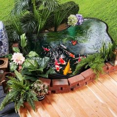 Fish Pond Liner Puncture Resistant Waterfalls Pond Edging Large Garden Pond Film for Ornamental Aquatic Backyard Underlay Membrane Black 2x2m 4x6m