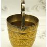 Mid Century Ice Bucket Gold Washed EPNS Image 5