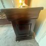 Solid Mahogany Super King Sleigh Bed + 2  Lockers Image 3