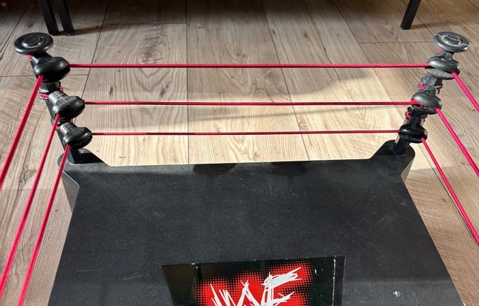 WWE WWF Jakks Warzone wrestling ring + rare BCA wrestlers