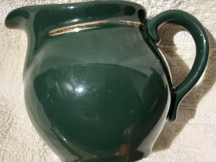 small green cream ??? jug,