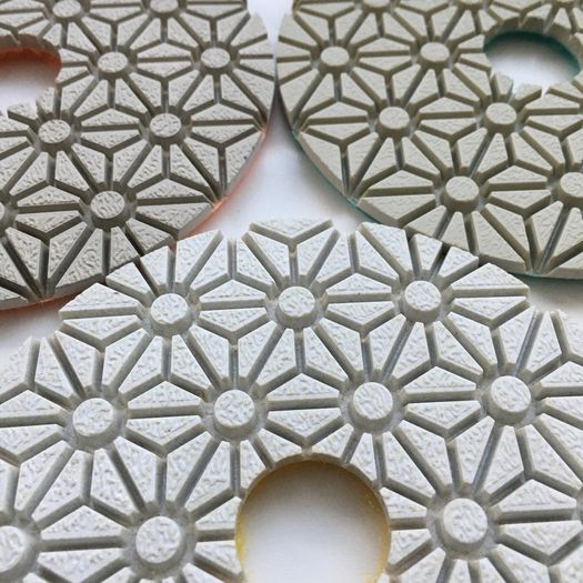 3 Step Wet Polishing Pads + Free Backer