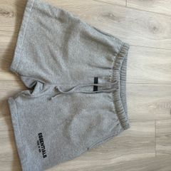 Grey essentials fear of god shorts men