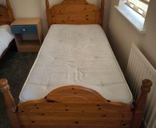 Single beds.