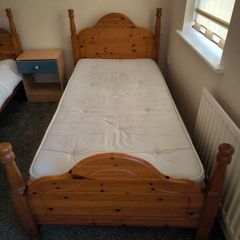 Single beds.