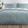 Easy Care Duvet Cover Set - King Bed Size in Duck Egg Image 3