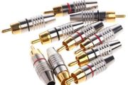 10pcs RCA Male Plug Audio Video Cable Speaker Connector Lockable Adjustable Gold Plate Audio Plug Rca Male Plug 45mm