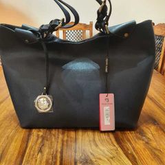 Pierre Cardin Navy Leather Handbag