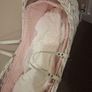 White wicker moses basket Image 2