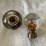 New Pair of Hand Crafted Glass Curtain Finials Image 4