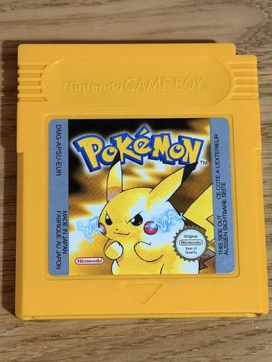 Pokemon Yellow for the Nintendo Game Boy - Complete in Box, New Battery