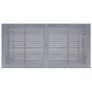 Garden Dining Table Grey 140x70x73.5 cm Solid Acacia Wood Image 5