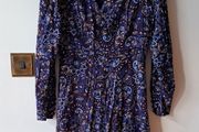 Blue paisley dress