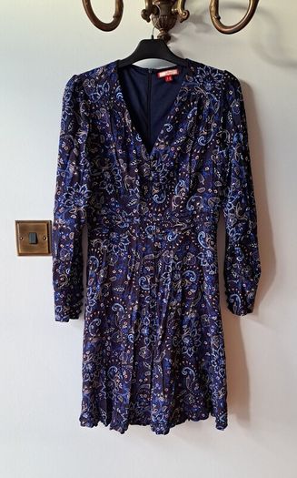 Blue paisley dress