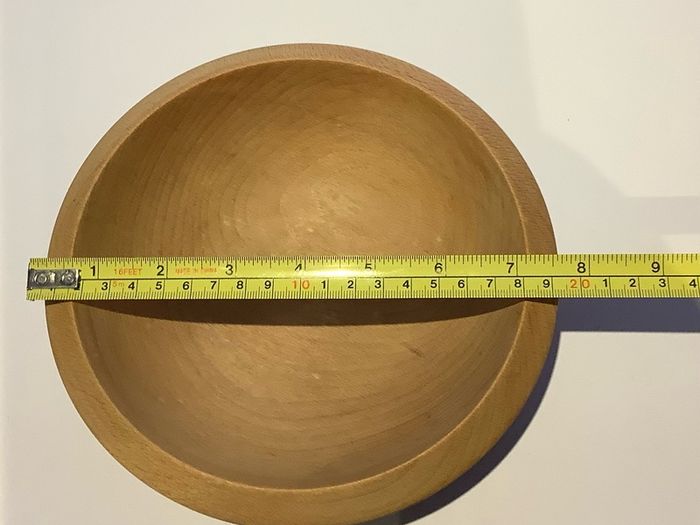 Handcrafted wooden bowl
