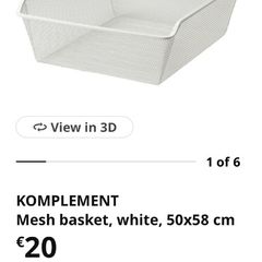 Komplement basket and rail.