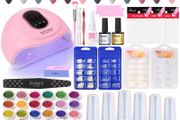Brand New Major Dijit Candy Colors Gel Polish Kit, 60W Nail Lamp, 36PCS Nail Powder,