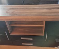 Walnut & Black Gloss Sideboard