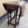 Antique Solid Oak Gateleg Drop Leaf Table Image 5
