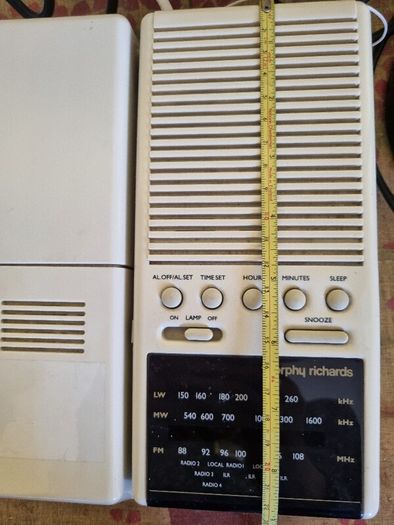 Vintage Radio, Alarm and Reading Light