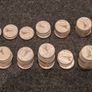 LOT of 65 Irish Sixpences 1952 to 1968 Wolfhound incl 1952 1958 1953 Bulk Image 2
