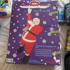 Free Giant Inflatable Hanging Santa Claus Christmas Decoration 122cm Boxed