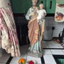 Large Religious 63.5cm high Vintage polychrome large Saint Joseph and the infant Jesus statue Image 9