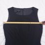 Hobbs Black Sleeveless Waist Pleated Tailored 100% Wool Sheath Dress 10UK/38EU Image 10
