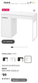 white ikea desk
