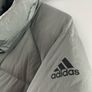 Adidas womens puffer jacket grey silver Image 3