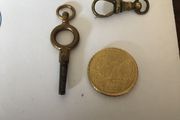 Antique watch key &amp; catch