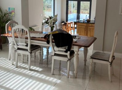 Dining table and chairs