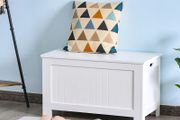 Storage Chest, Toy Storage Box Organizer with Safety Hinges