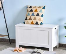 Storage Chest, Toy Storage Box Organizer with Safety Hinges