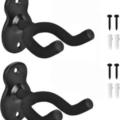 NEW SALE | 2 Pack Guitar Holder Wall Mount Guitar Hanger, Guitar Wall Mount Display Bracket Hooks for Electric Guitar, Classical Acoustic Guitar, Bass Ukulele Mandolin Banjo