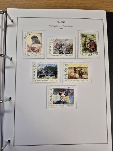 Poland stamps in album 1984 -1996