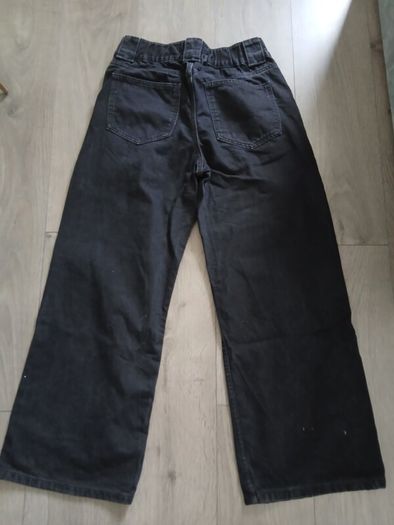 Black wide jeans