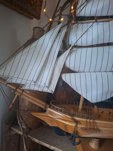 Vintage wooden ship