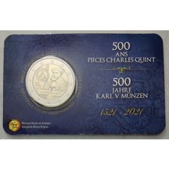 Belgium 2 Euro Base Metals Brilliant Uncirculated Coin 2021 - 500 Years of Carolus V - 2 Euro Commemorative Coin