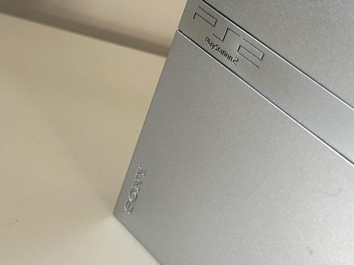 Original Sony PlayStation 2 Slimline Console in Satin Silver Boxed and Beautiful
