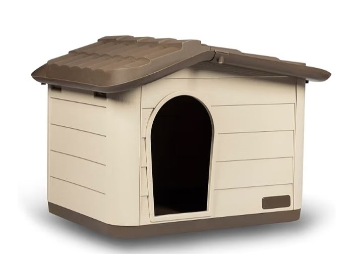 Outdoor Cat, Dog and Rabbit House, Pet Kennel and Shelter Brown