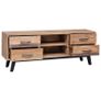 TV Cabinet 120x30x45 cm Solid Teak Image 4