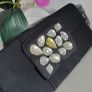 Black jewelled clutch bag with silver chain - Bnwt Image 2