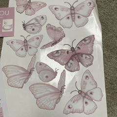 Beautiful butterflies fabric Wall Decals