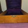 Antique Oak Church Box with Brass Cross Image 4